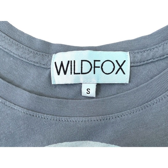 Rare Wildfox Peace Sign‎ Maxi Dress Short Sleeve Cotton Sz Small - Picture 5 of 5